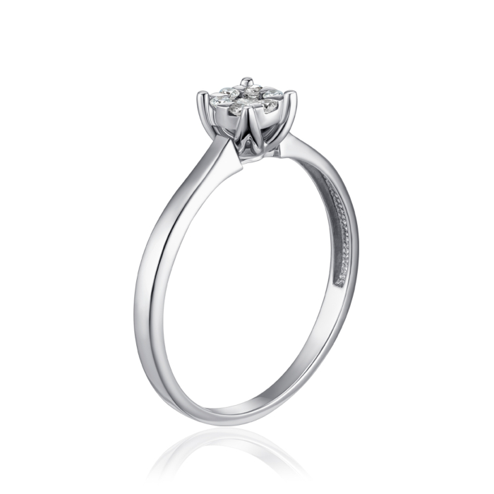 Золотое кольцо с бриллиантами. Артикул 800076/02/1/8578