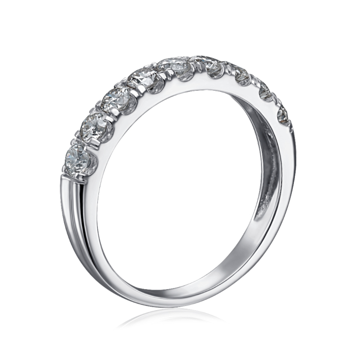 Золота каблучка з діамантами. Артикул 800129/02/1/8602