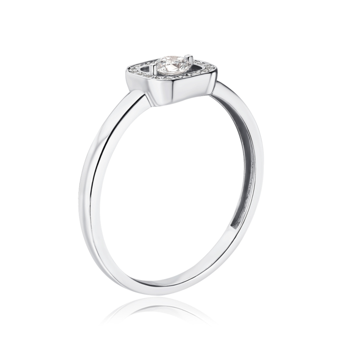 Золота каблучка з діамантами. Артикул 800132/02/1/9774