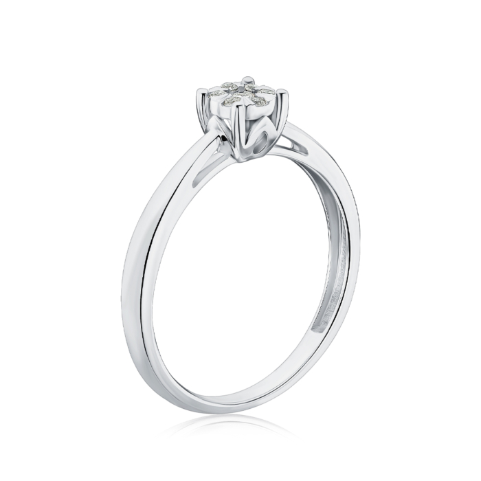 Золота каблучка з діамантами 800133/97/1/9082