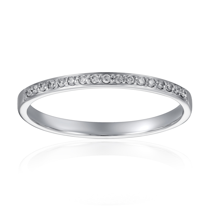 Золота каблучка з діамантами. Артикул 800148/02/1/9023