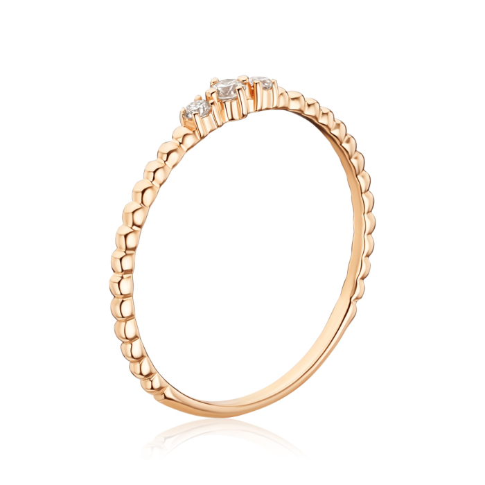 Золотое кольцо с бриллиантами 800150/01/0/9818