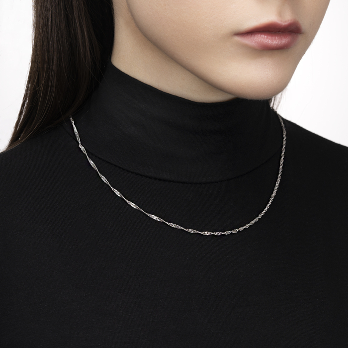 Срібний ланцюжок. Артикул 801Р 2/40
