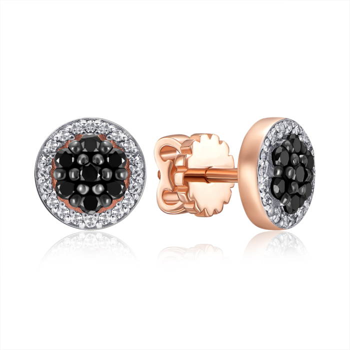 Золоті пусети з діамантами. Артикул 807057/01/1/9982