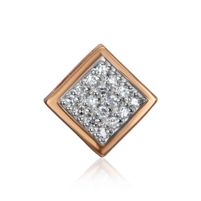 Золота підвіска з діамантами. Артикул 809015/01/1/8007