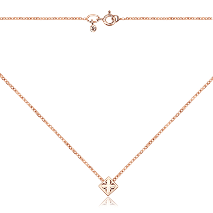 Золотое колье с бриллиантами. Артикул 809015/66024-3/01/1/8007