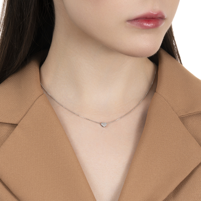 Золотое колье с бриллиантами. Артикул 809018/66024-3/02/1/8007