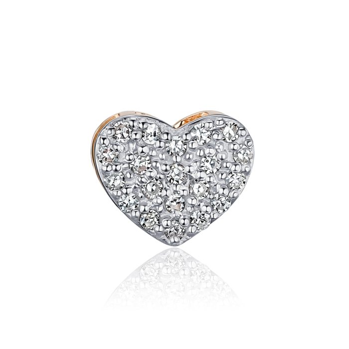 Підвіска з червоного золота з діамантами 809018/01/1/8007