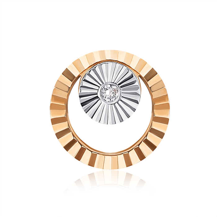 Золота підвіска з діамантом 809043/14/3/8582