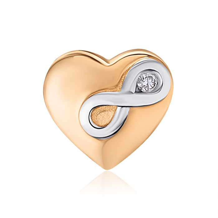 Золота підвіска з діамантом 809047/01/1/8032