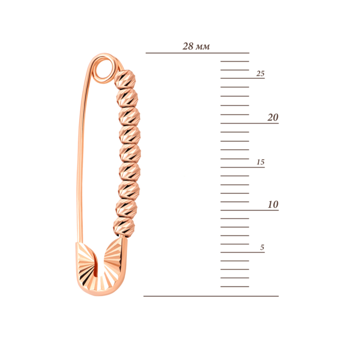 Золота брошка-булавка. Артикул UG58112010001