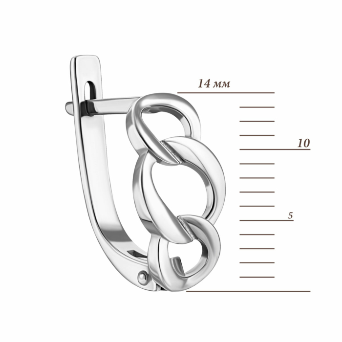 Серебряные серьги. Артикул UG582129