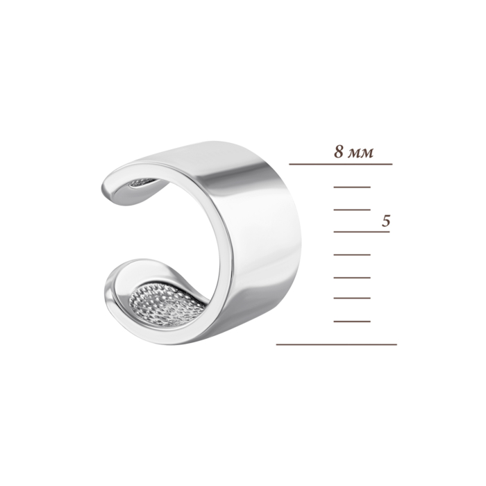 Серебряные серьги-каффы. Артикул UG582816