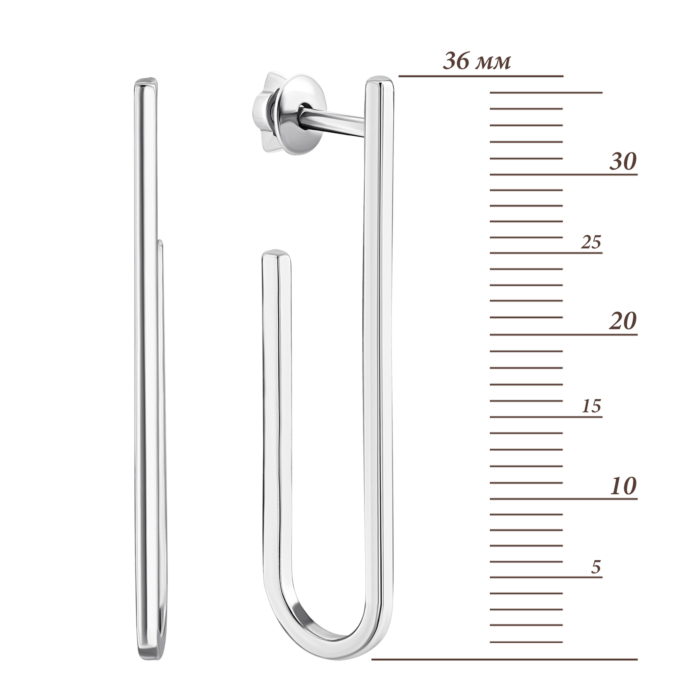 Срібні сережки-пусети. Артикул UG582839