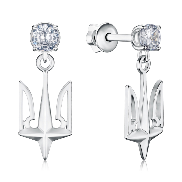 Срібні сережки 82879б