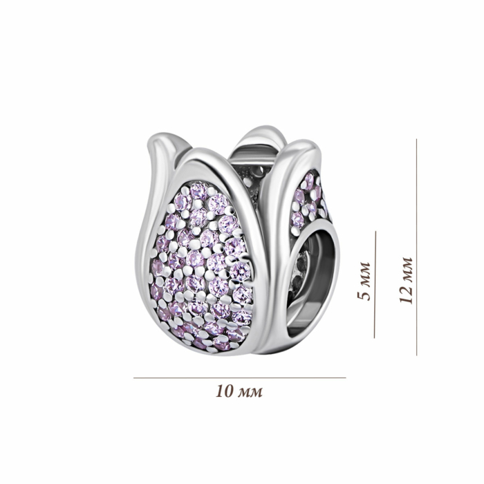 Срібна підвіска з фіанітами. Артикул UG584857р