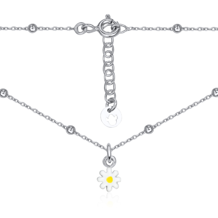 Серебряное колье с эмалью 8542N-1/12/1295