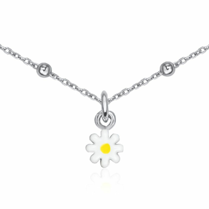 Серебряное колье с эмалью 8542N-1/12/1295
