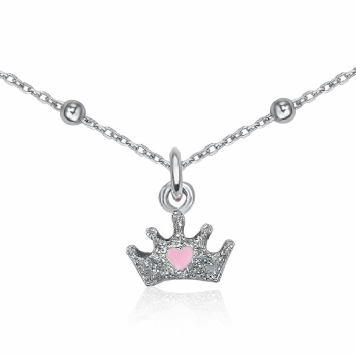 Серебряное колье с эмалью 8542N-5/12/21824