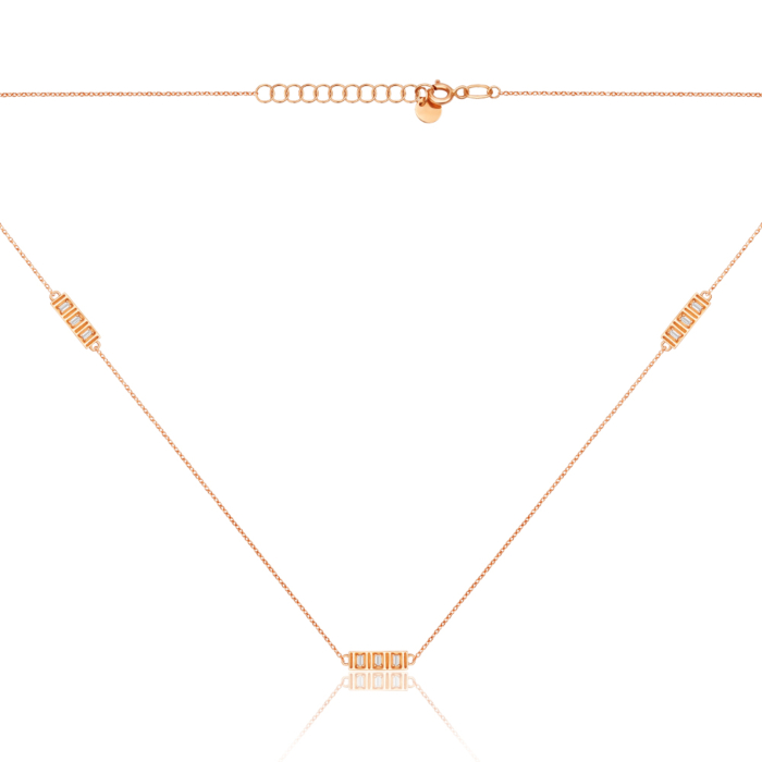 Золоте кольє з фіанітами 860441