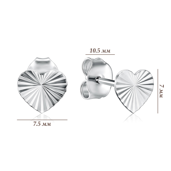 Серебряные серьги 86055-E/12