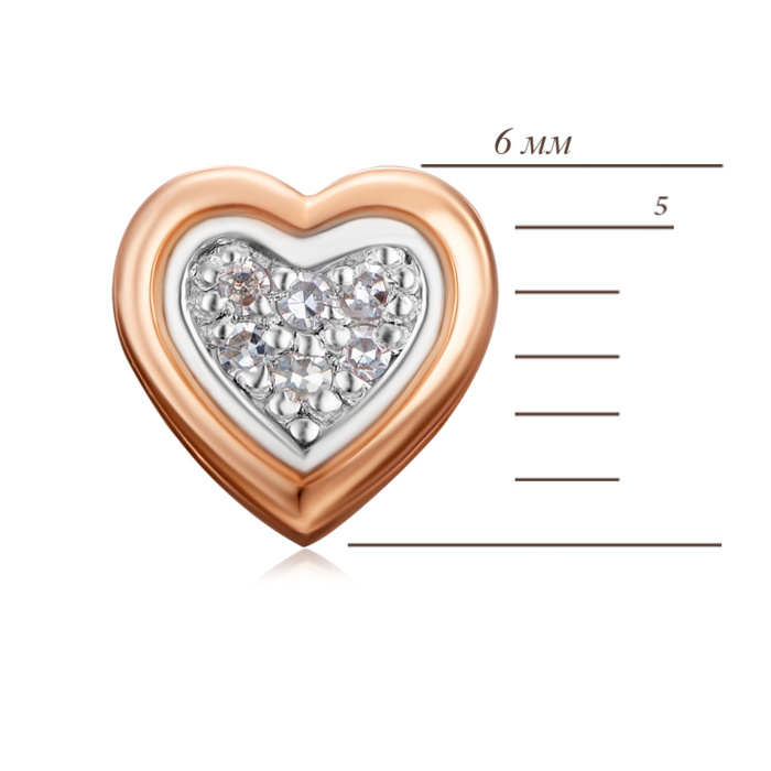 Золота підвіска з діамантами. Артикул 880339-К