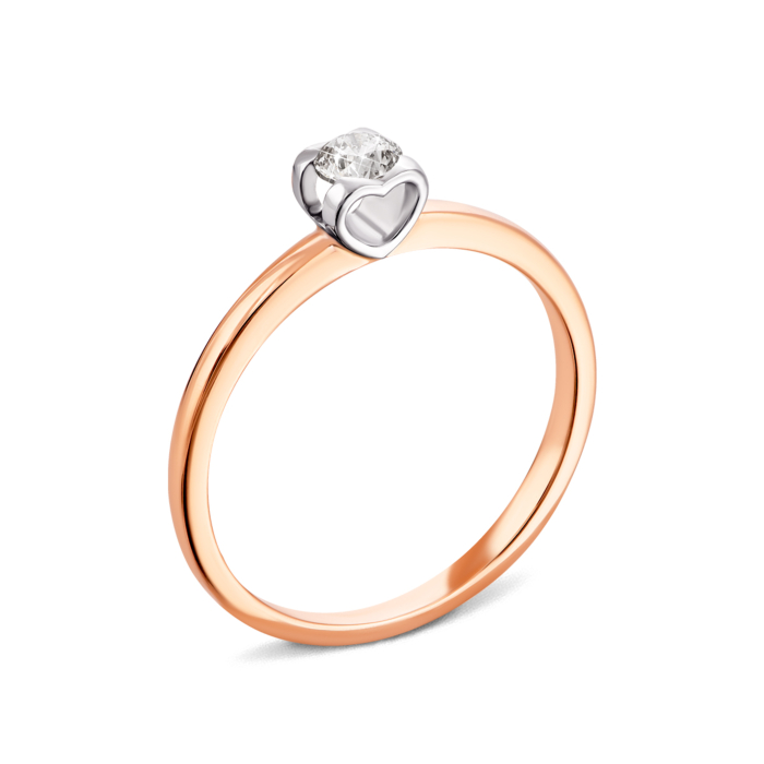 Золота каблучка з діамантом. Артикул UG5880543