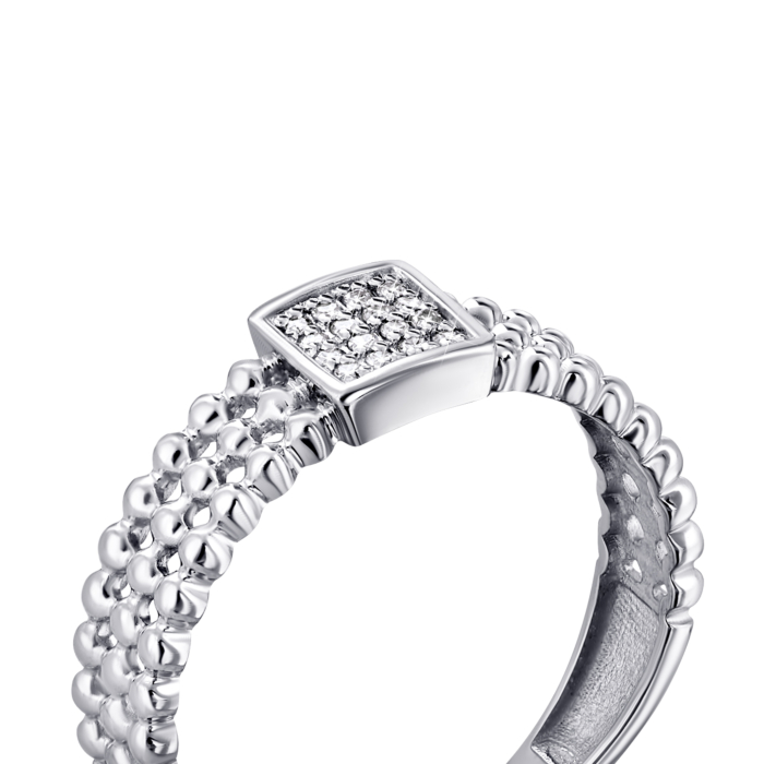 Золота каблучка з діамантами. Артикул UG5880566-бел