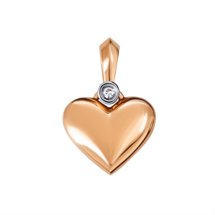 Золота підвіска з діамантом. Артикул UG5880578-К