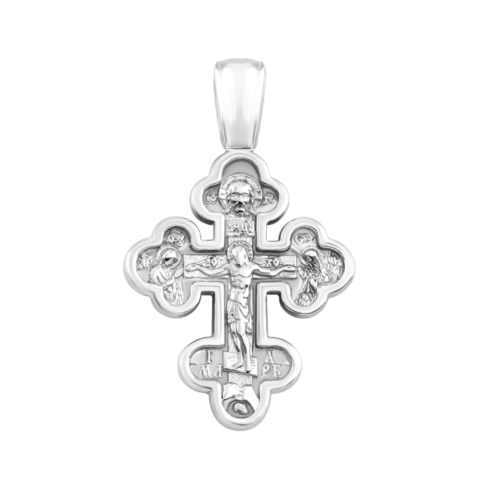 Срібний хрестик. Розп'яття Христове. Артикул UG5883/род