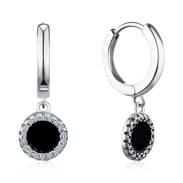 Серебряные серьги с фианитами. Артикул 8EA0758-E/12/627