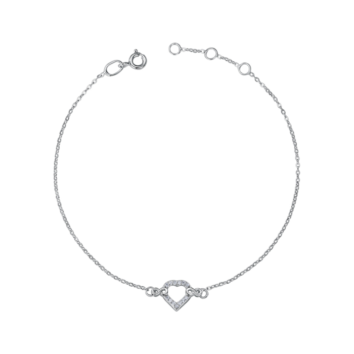 Серебряный браслет с фианитами 90194/66024-3/12/1/1