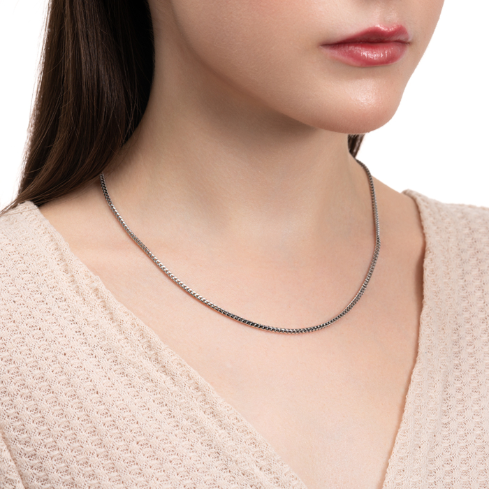 Срібний ланцюжок. Артикул 90 FRA-1-L/12