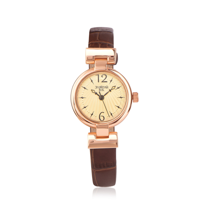 Золотий годинник кварцевий. Артикул 9117-3/01/0