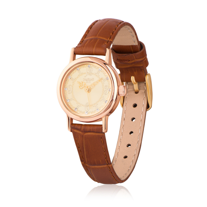 Золотий годинник кварцевий. Артикул 9118-4/01/0