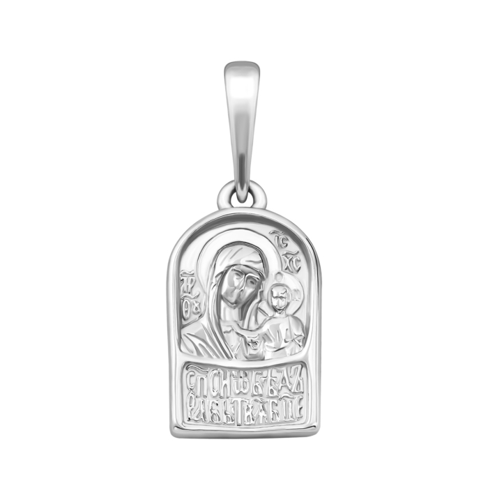 Срібна підвіска-ладанка. Артикул UG5928/род