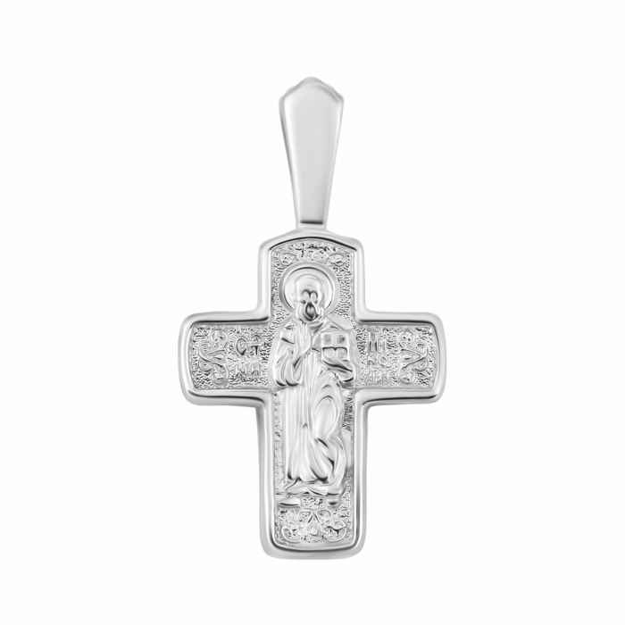 Срібний хрестик. Розп'яття Христове. Артикул UG5952/род