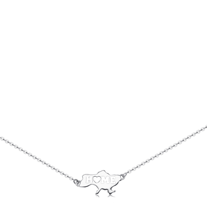 Срібне кольє без вставки. Артикул 96069/66024/12/1