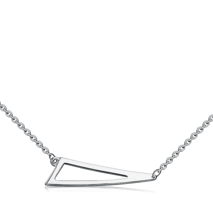 Серебряное колье без вставки 96076/66024/66991/12/1