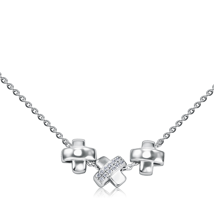 Серебряное колье 96101/66024-3/12/1/1