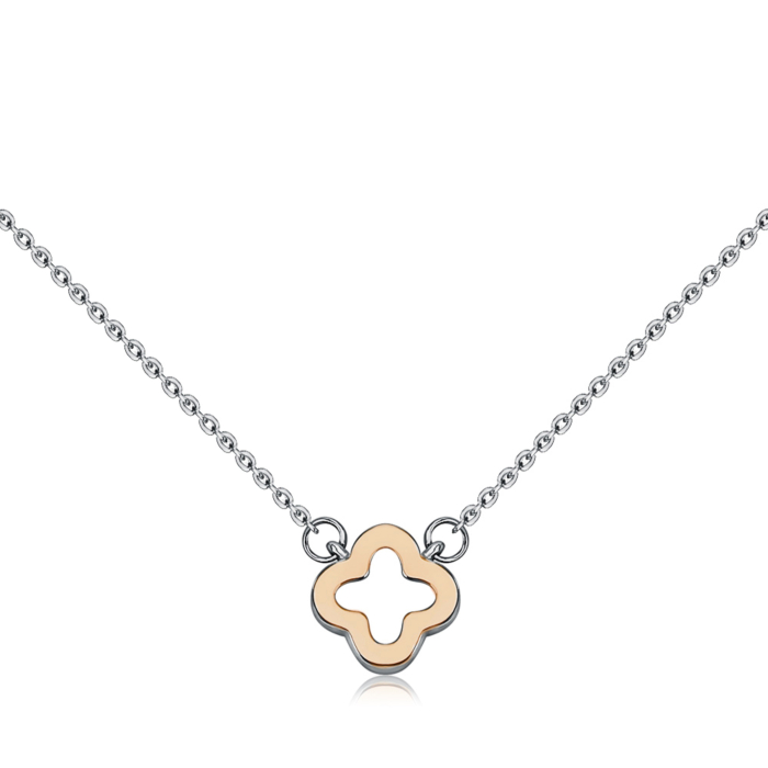 Срібне кольє з золотою накладкою 96106/66024-3/09/1