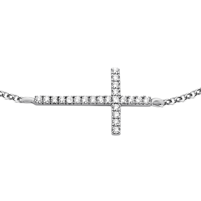 Срібний браслет з фіанітами. Артикул UG5991Б.Rh