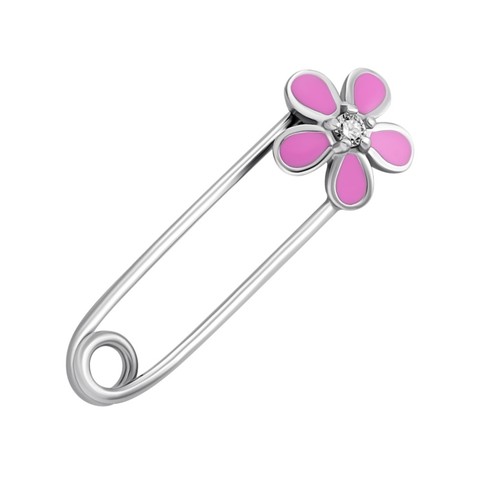 Срібна булавка Квітка. Артикул UG5ЛК-0144ерр