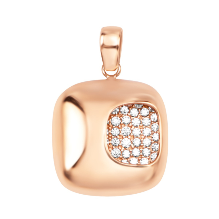 Золота підвіска з фіанітами. Артикул UG5TK 126 п