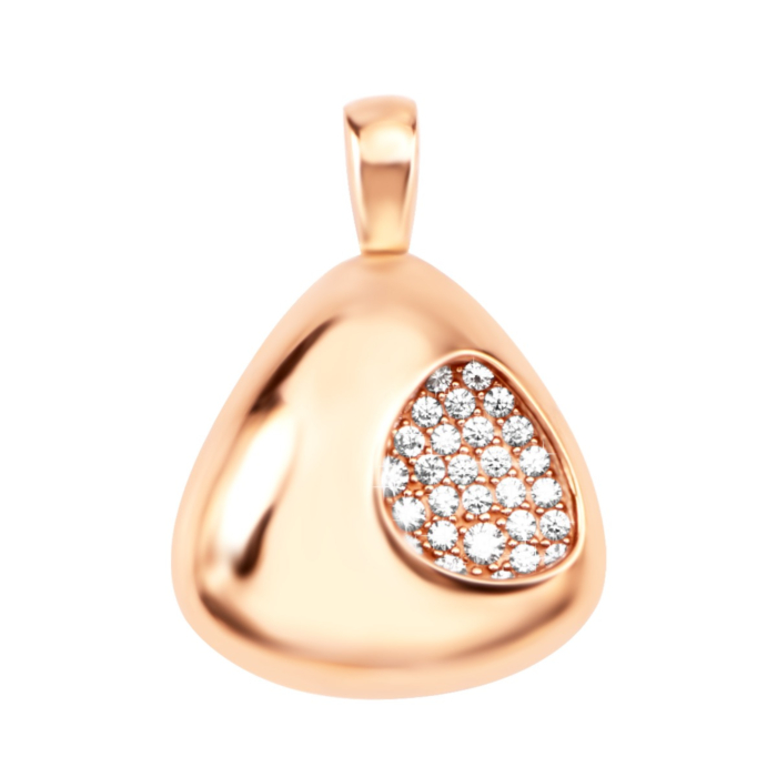 Золота підвіска з фіанітами. Артикул UG5TK 130 п