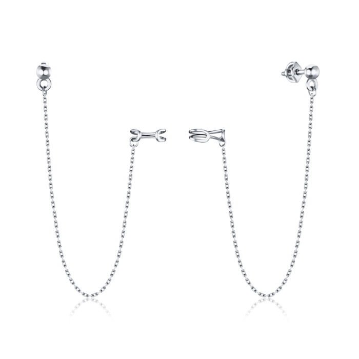 Срібні сережки МН-179 с Rh