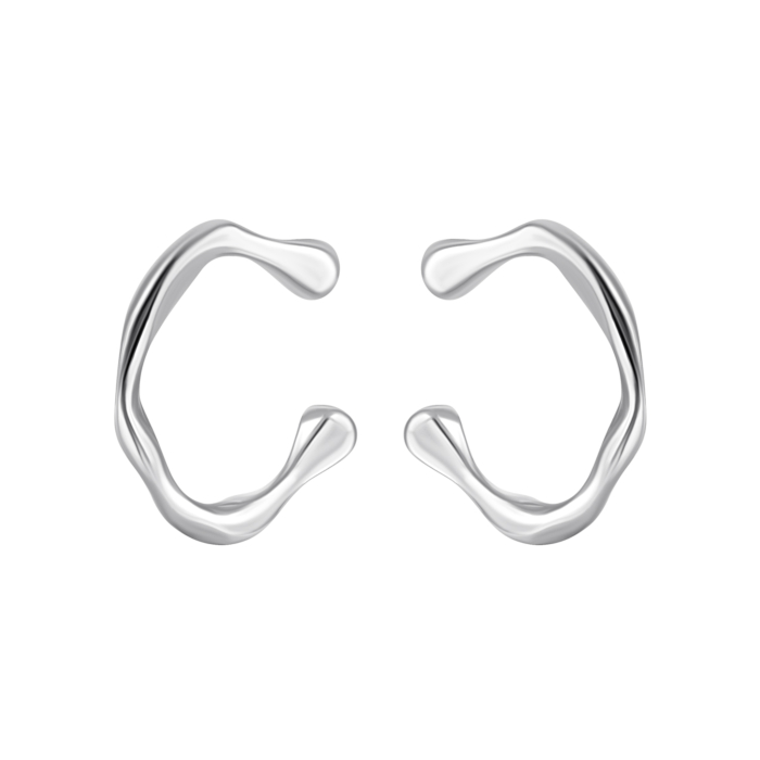 Серебряные сережки без вставки. Артикул UG5ВС-213р