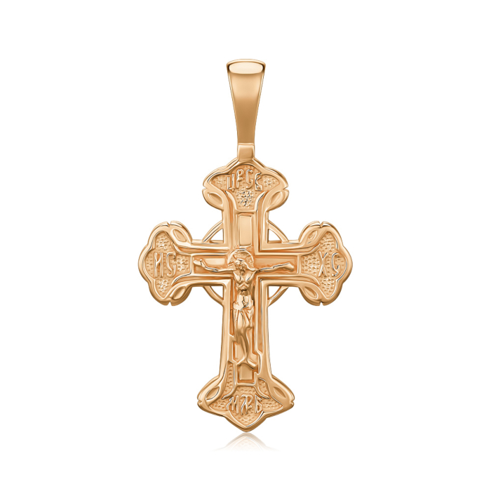 Срібний позолочений хрестик 35132-Пз/17/0