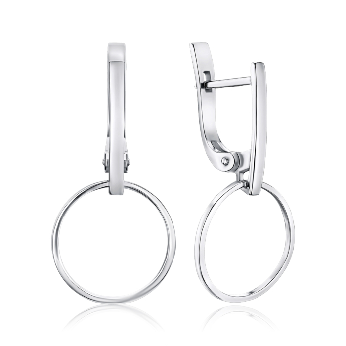 Срібні сережки МН-303 с Rh