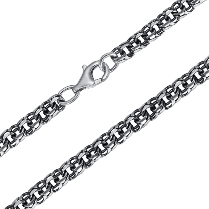 Срібний ланцюжок к чорнінням. Артикул Р-4301-4-L/52